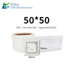 13.56MHz NFC  Management Tag 50*50mm and Round 25mm High-Frequency Recognition Tear-Resistant Film